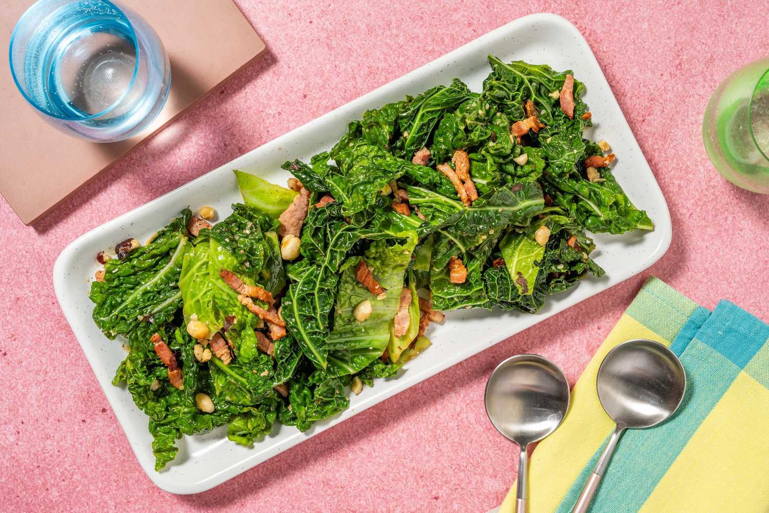 Bacon Loaded Garlicky Greens Recipe HelloFresh
