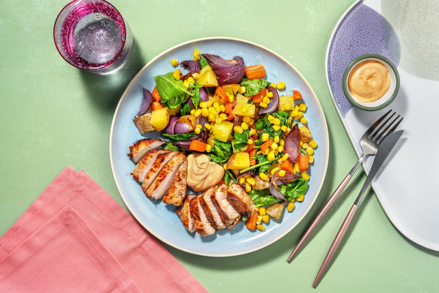 Cajun spiced pork chop HelloFresh