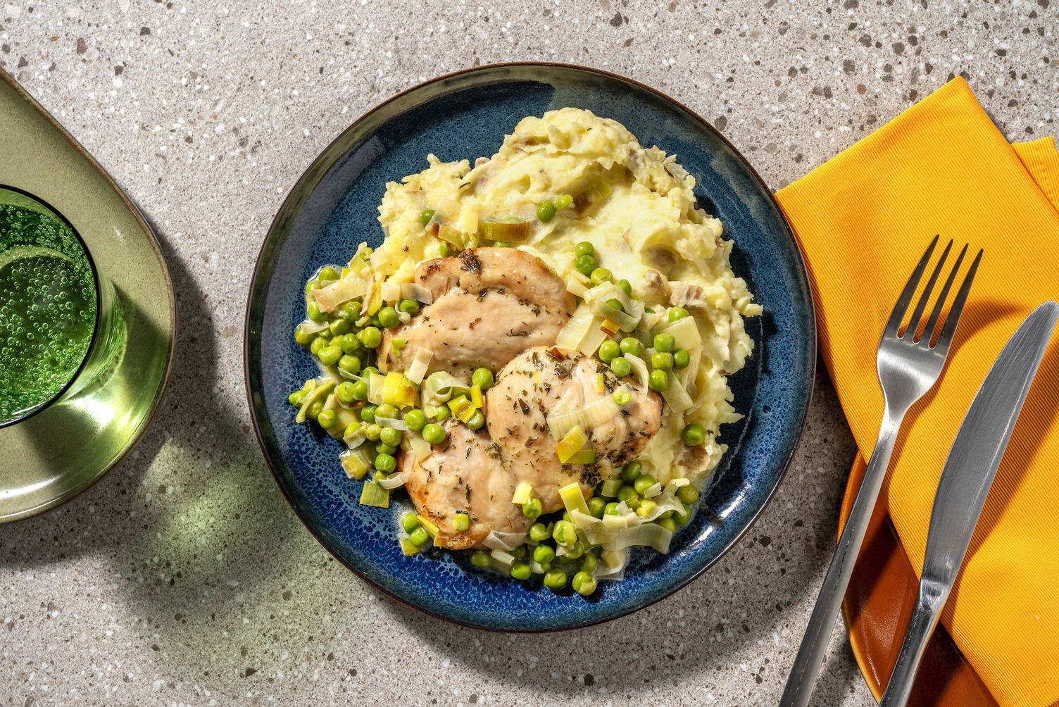 Roasted Chicken Thighs and Creamy Leek Sauce Recipe HelloFresh