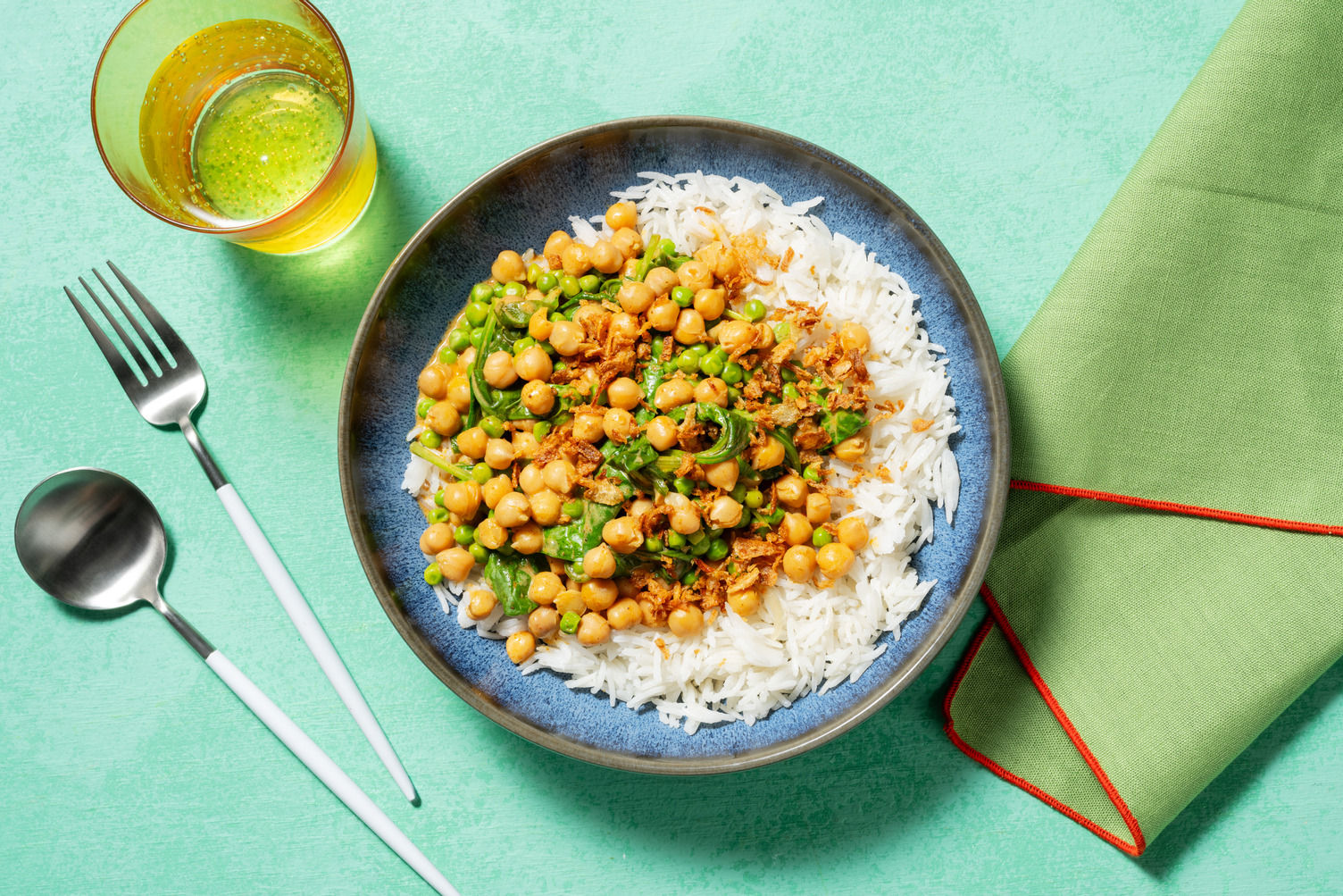 Chickpea Korma and Basmati Rice Recipe HelloFresh