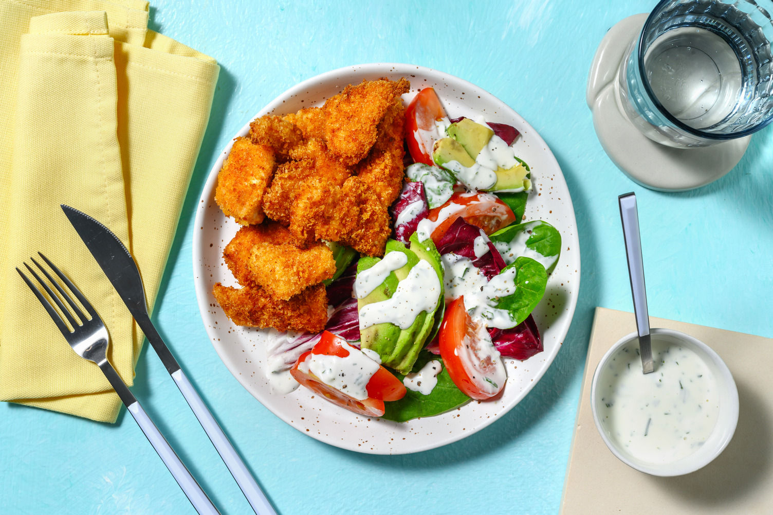 Crispy nuggets & sauce ranch maison Recette HelloFresh