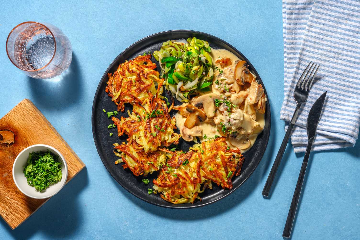 Émincés végétariens à la zurichoise Recette HelloFresh