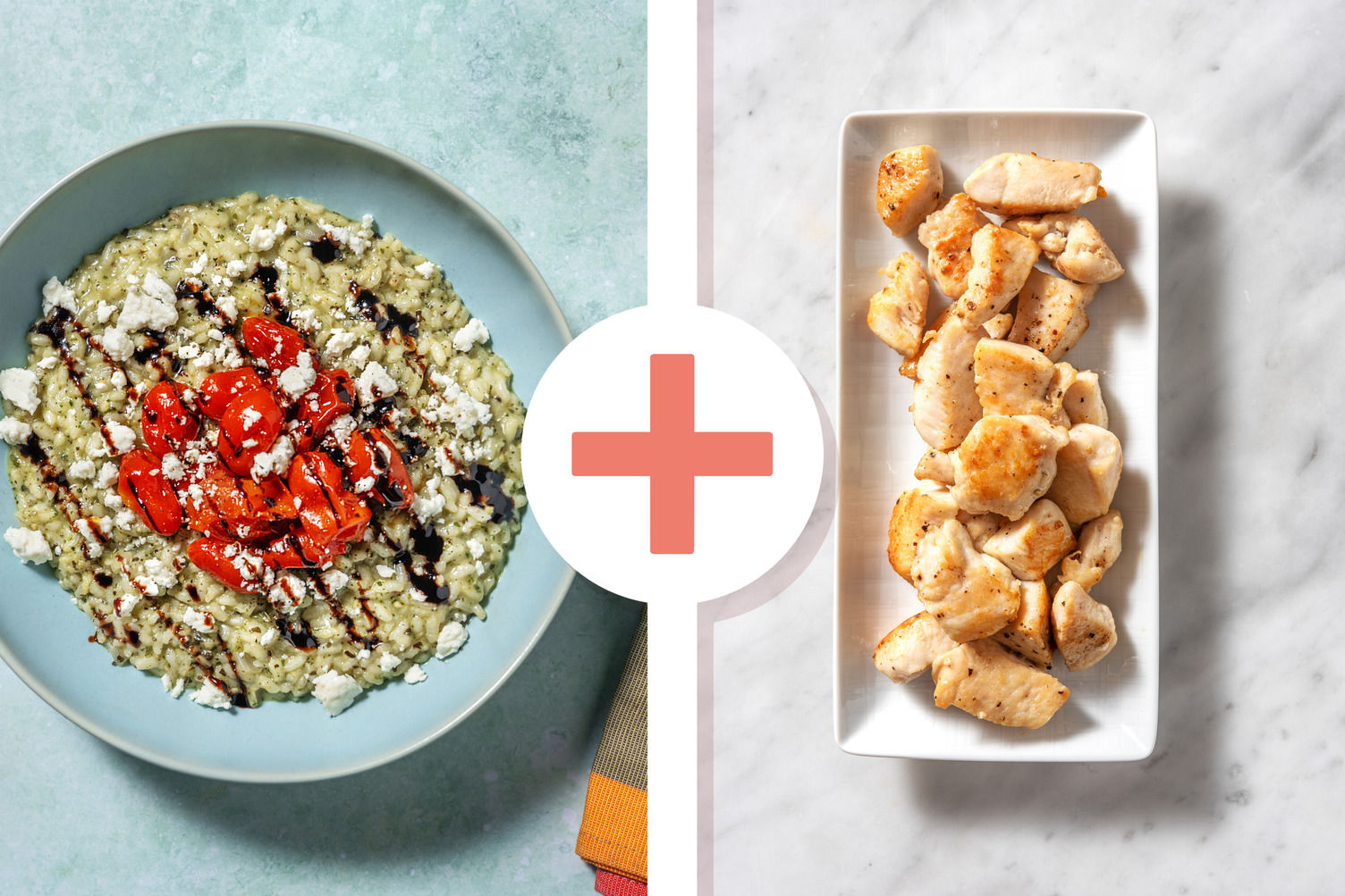 OvenBaked Chicken Breast Pesto Risotto Recipe HelloFresh