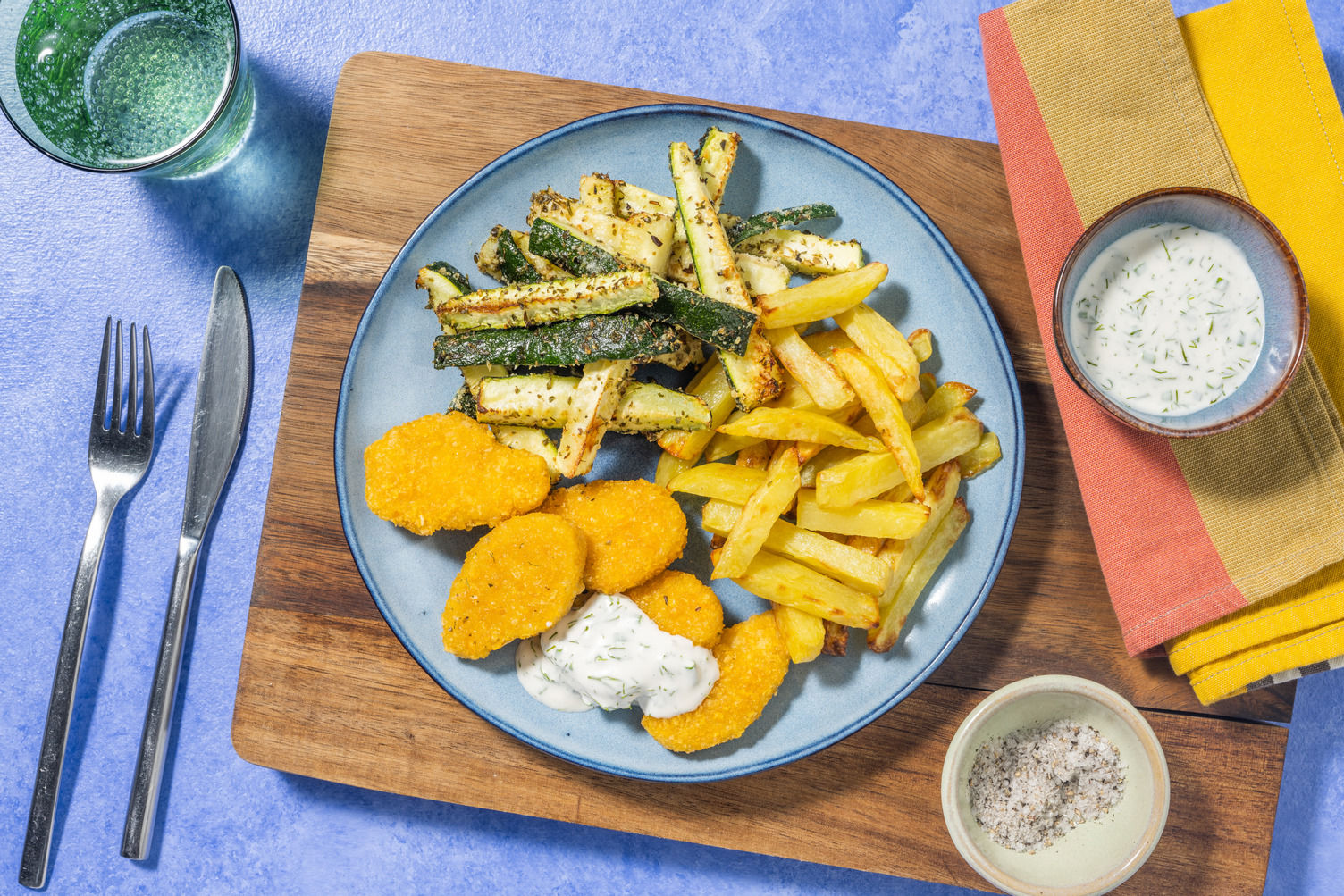 Le Végé : nuggets de blé & sauce ranch maison Recette | HelloFresh