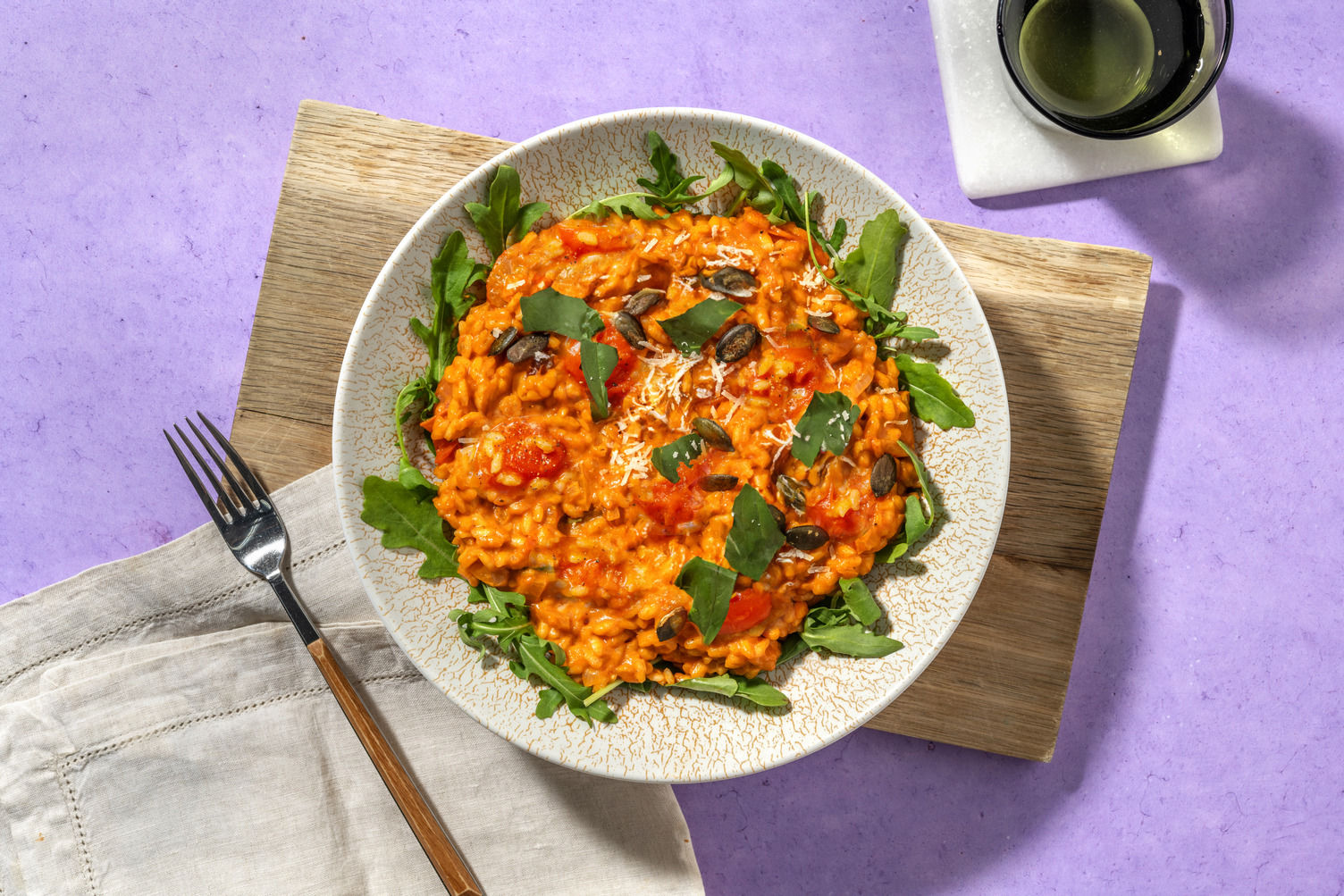 Risotto tomate, basilic & mascarpone Recette | HelloFresh