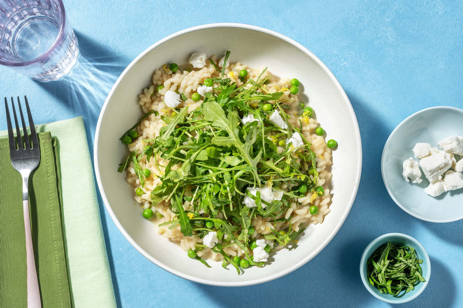Goat's Cheese and Pea Springtime Risotto Recipe HelloFresh