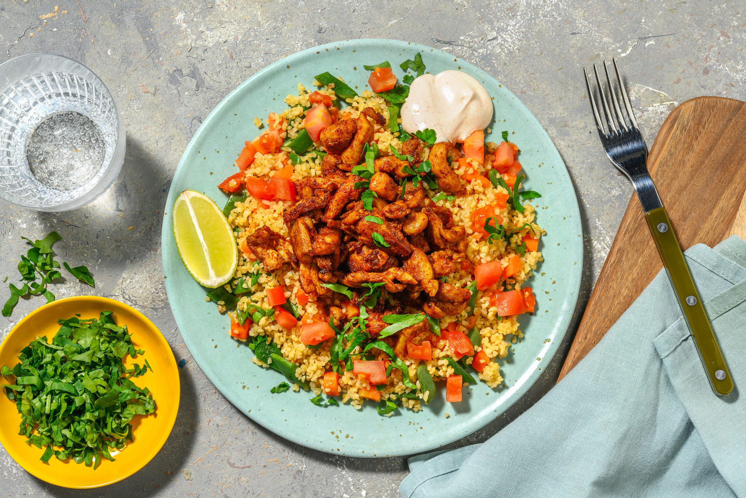 Kipshoarma Met Frisse Tabouleh Recept Hellofresh