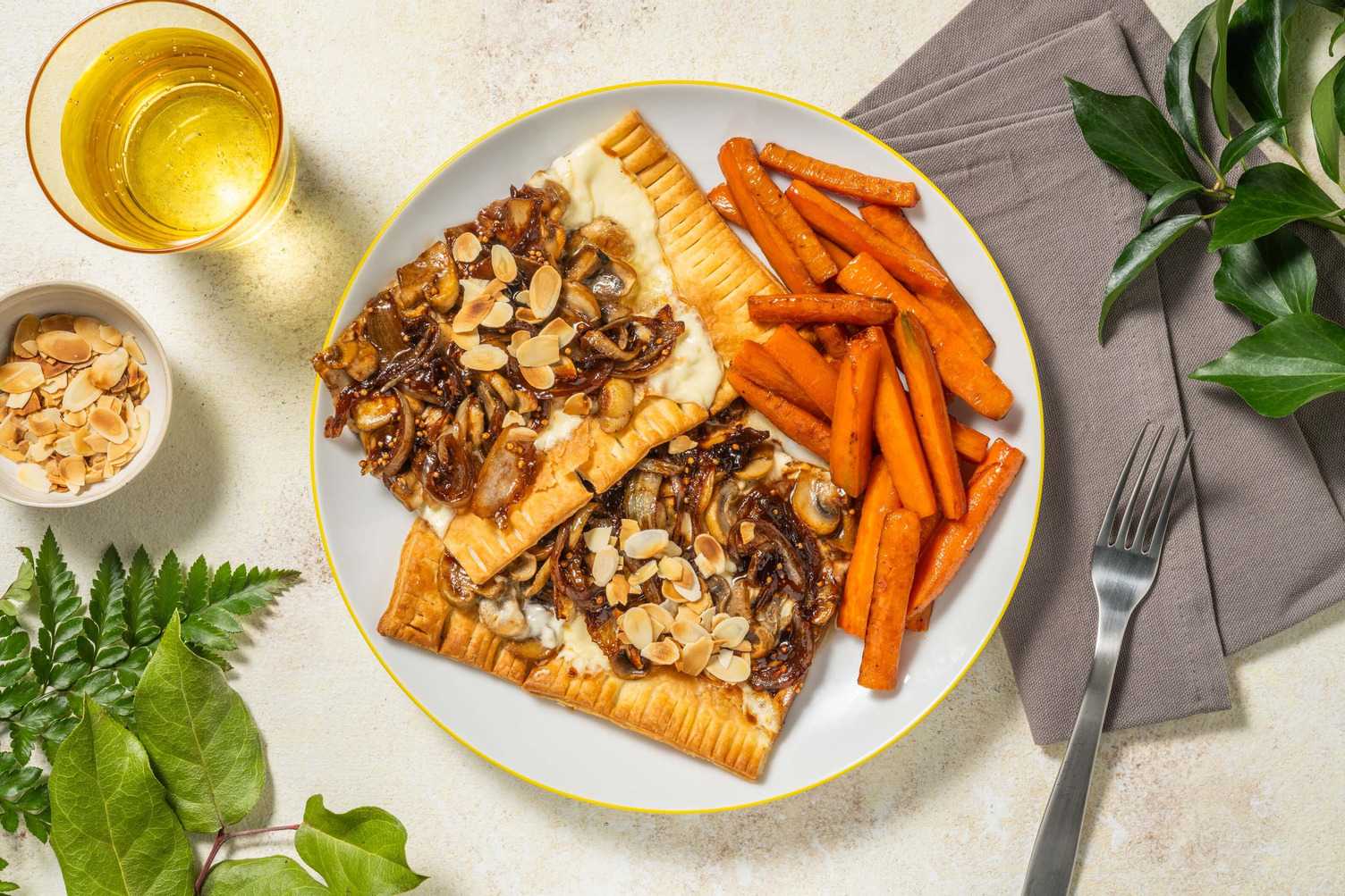 Mushroom, Balsamic Onion and Fig Jam Tart Recipe HelloFresh