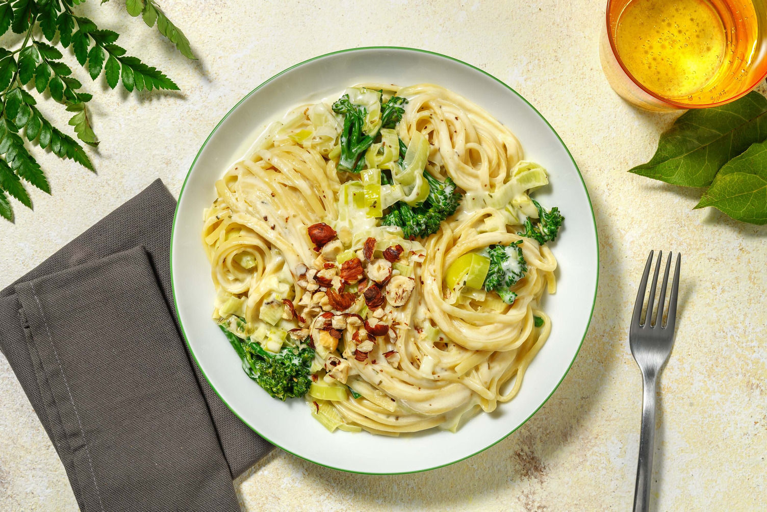 Creamy Truffle and Tenderstem® Linguine Recipe HelloFresh