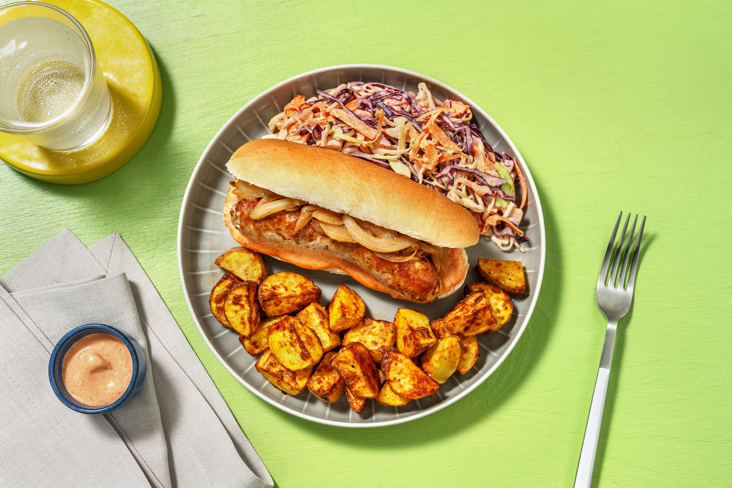 Frenchy HotDog & potatoes maison Recette HelloFresh