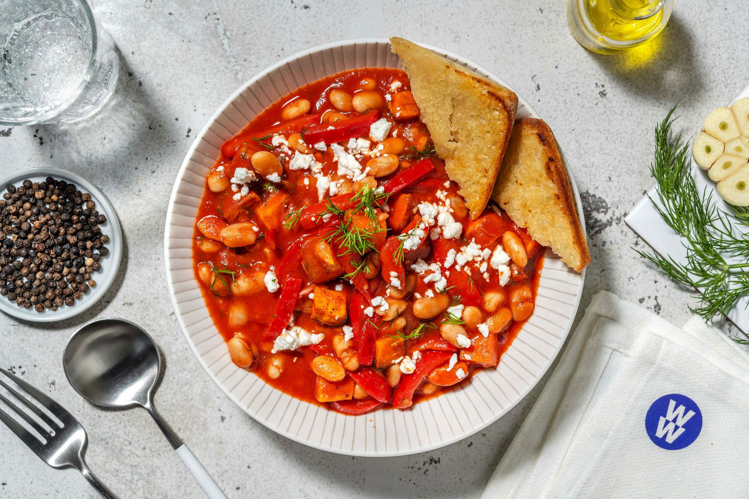Harissa Sweet Potato and Butter Bean Stew Recipe HelloFresh