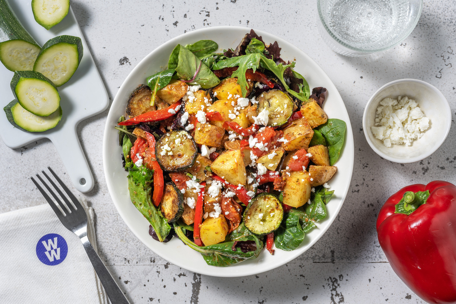 Warm Pesto Roasted Veg Salad Recipe | HelloFresh