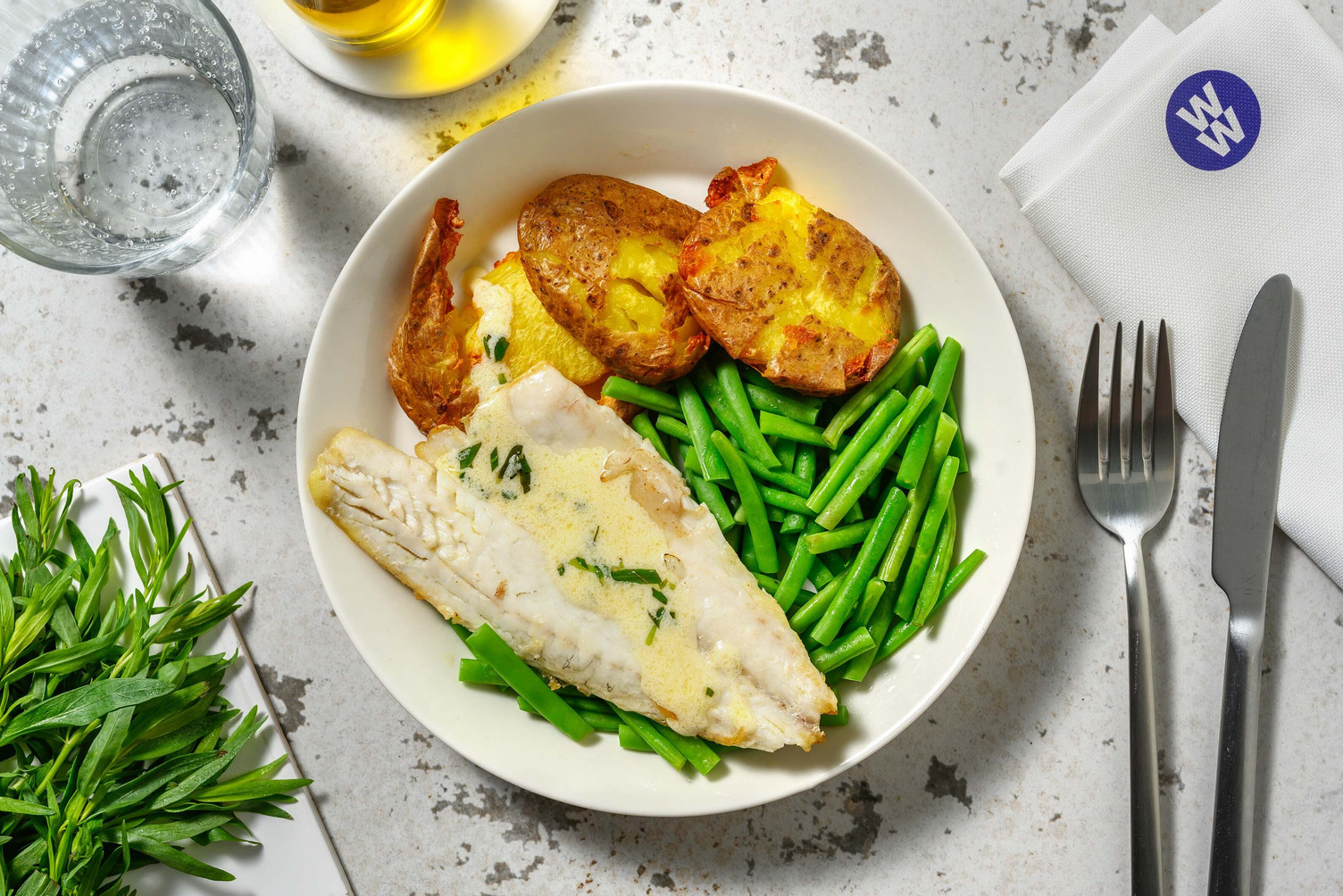 Sea Bass and Tarragon Sauce Recipe | HelloFresh