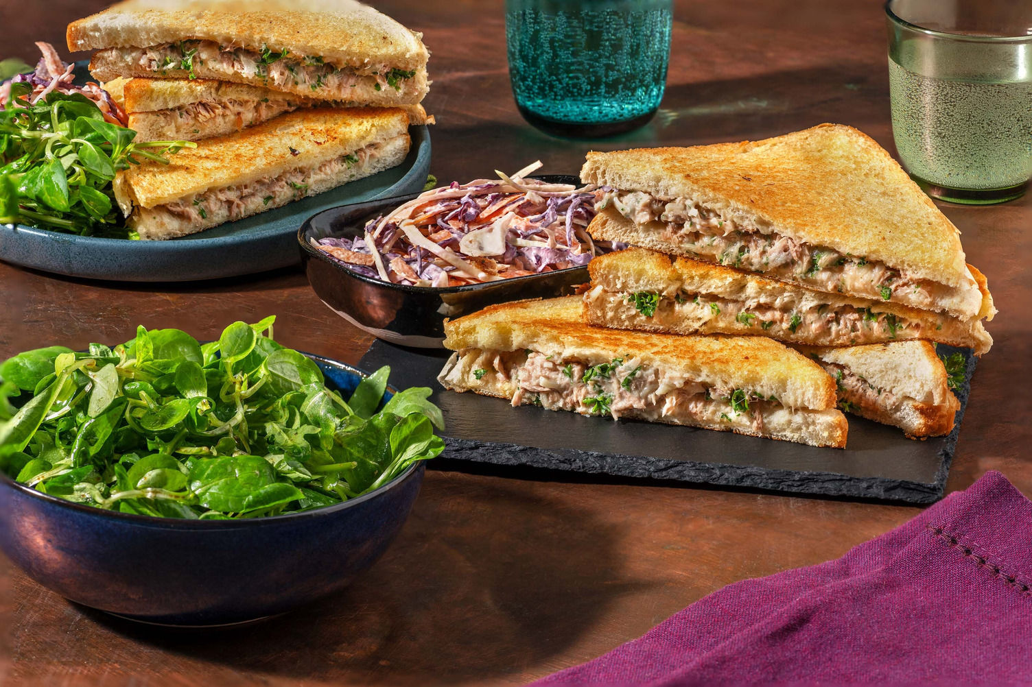 Tuna melts sandwichs au thon & cheddar Recette HelloFresh