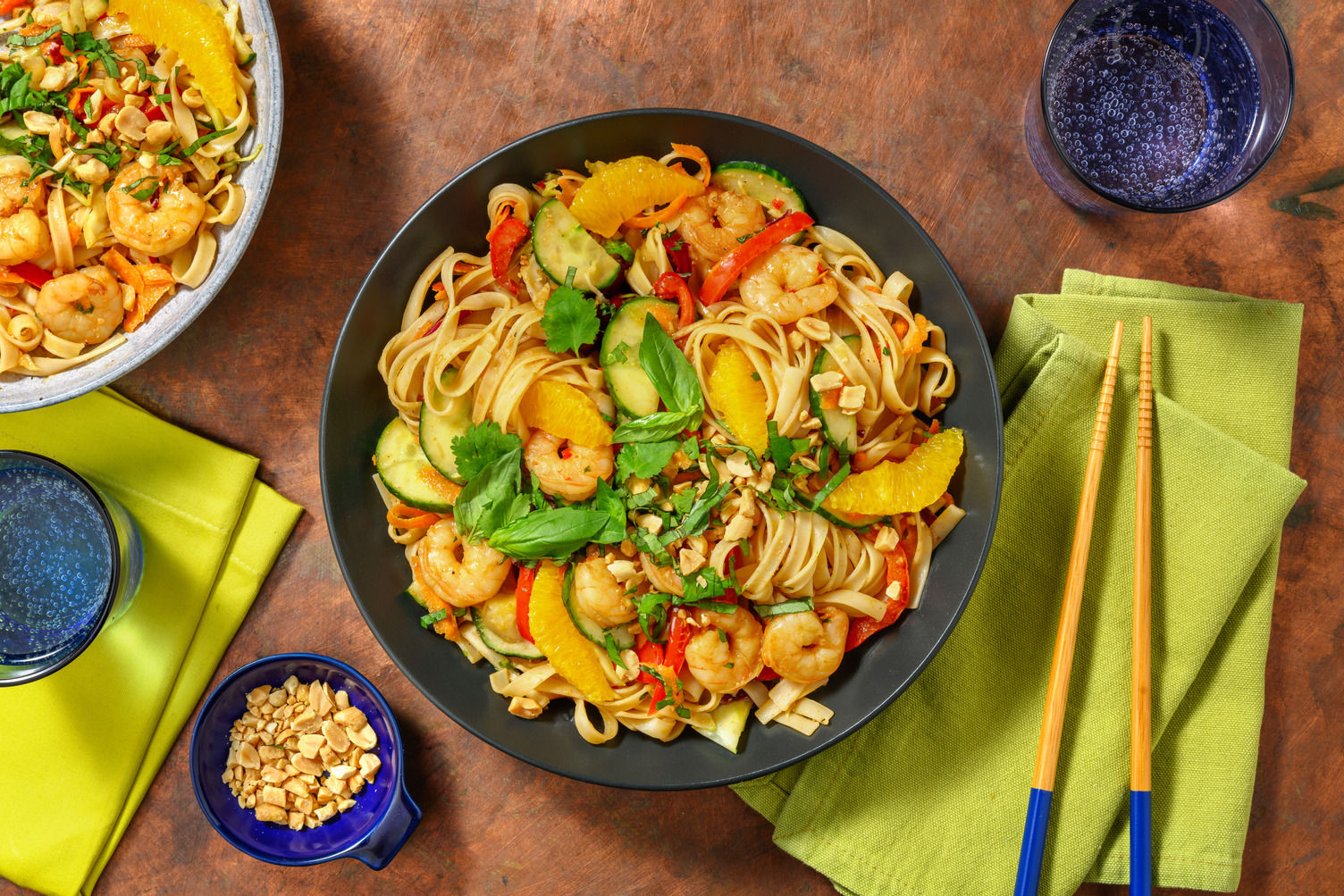 Salade Tha Aux Crevettes Sauce Cacahu te Recette HelloFresh