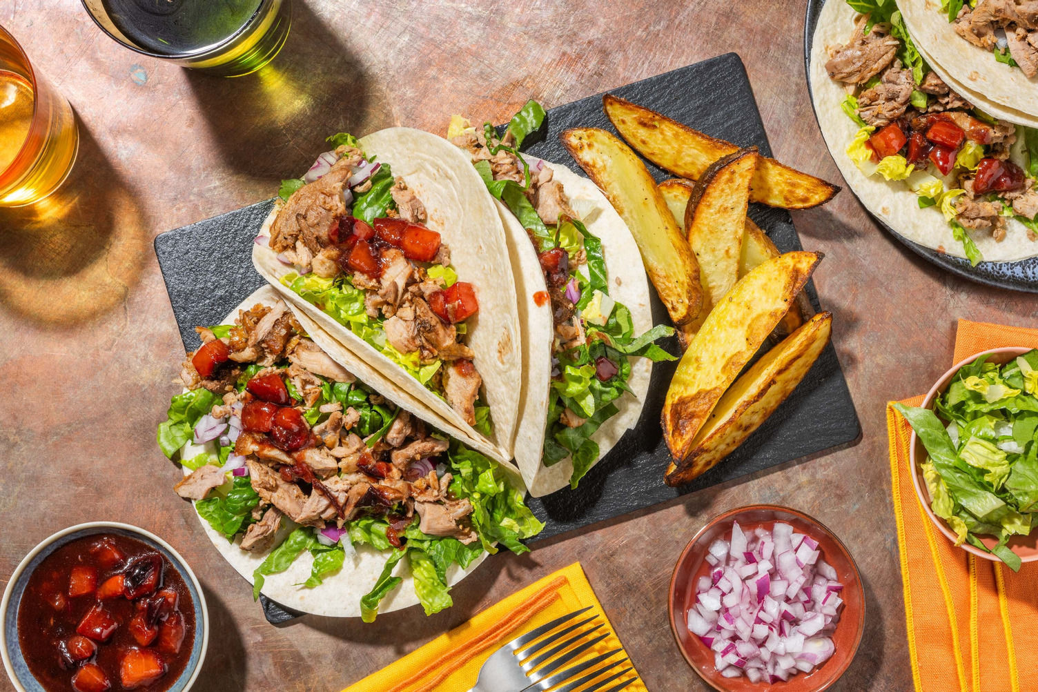 Crispy Chinese Style Duck Tacos and Plum Sauce Recipe HelloFresh