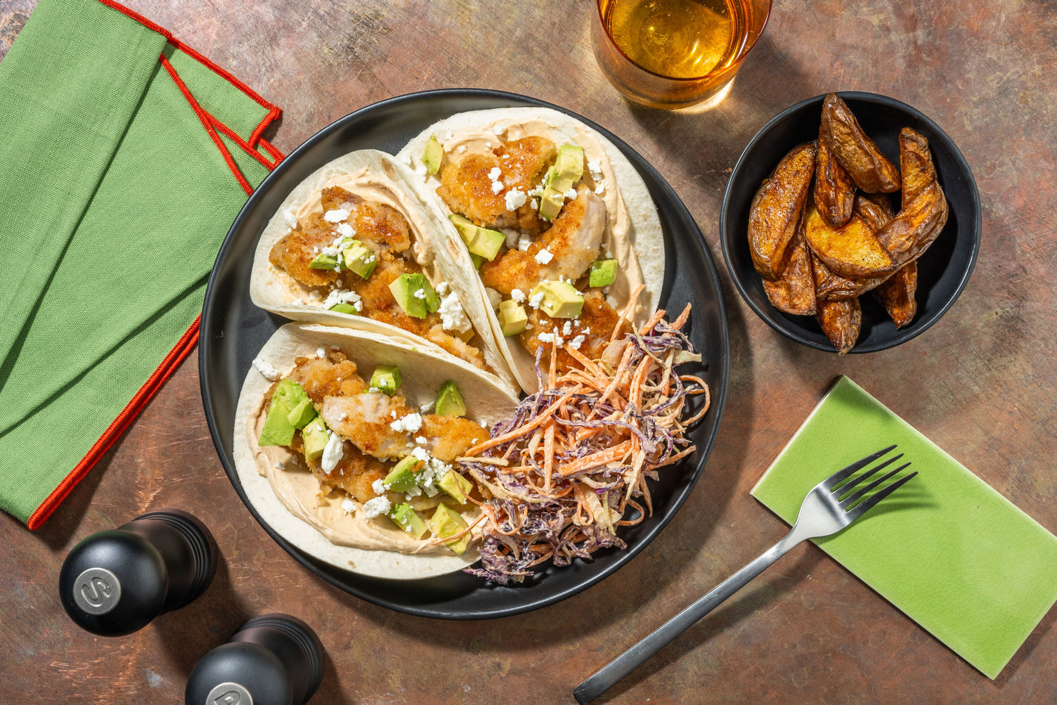 Crispy Breaded Chipotle Chicken Tacos Recipe HelloFresh