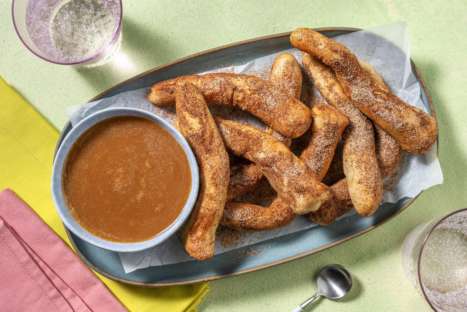Baked Cinnamon Sugar Churros Recipe HelloFresh