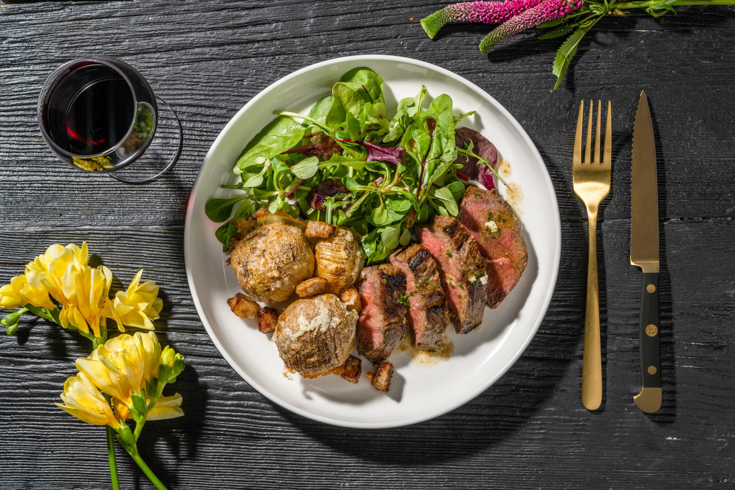 Garlic & Chive Butter 21 Day Aged Sirloin Steak Recipe HelloFresh