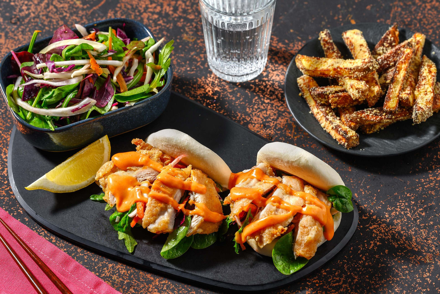 Hot Honey Fried Chicken Bao Buns Recipe HelloFresh