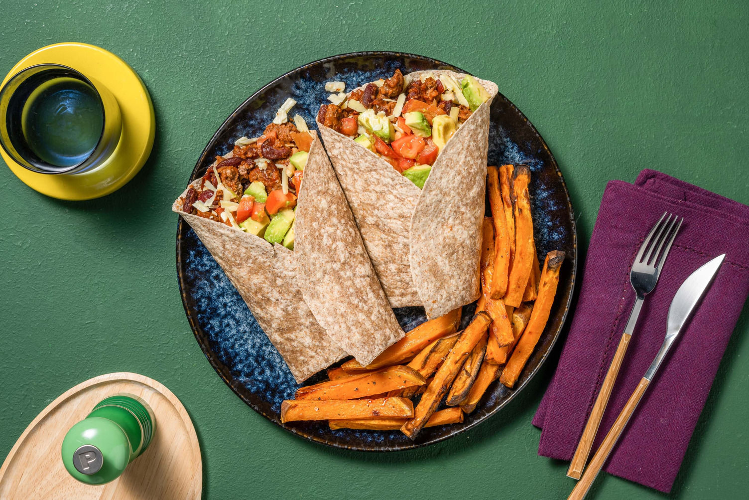 Ultimate Chipotle Beef, Cheese and Bean Burritos Recipe HelloFresh