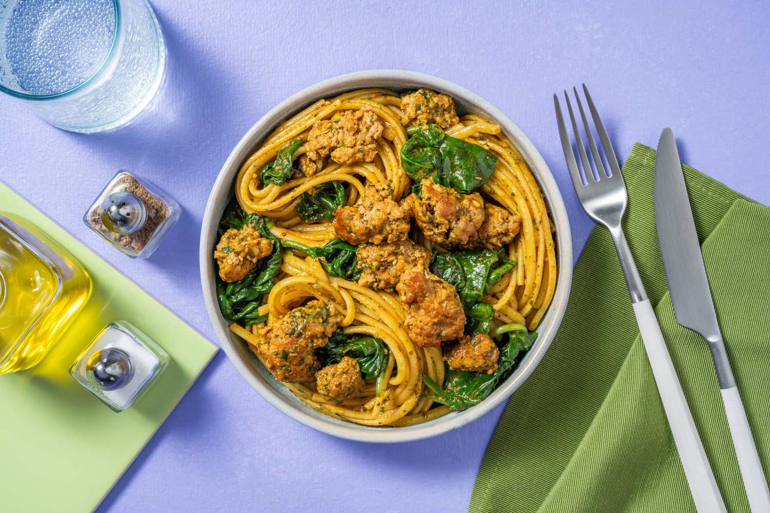 Speedy Sausage Linguine Recipe HelloFresh