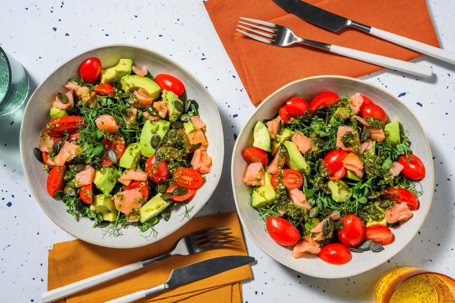 Smoked Salmon, Avocado and Pesto Salad Recipe HelloFresh