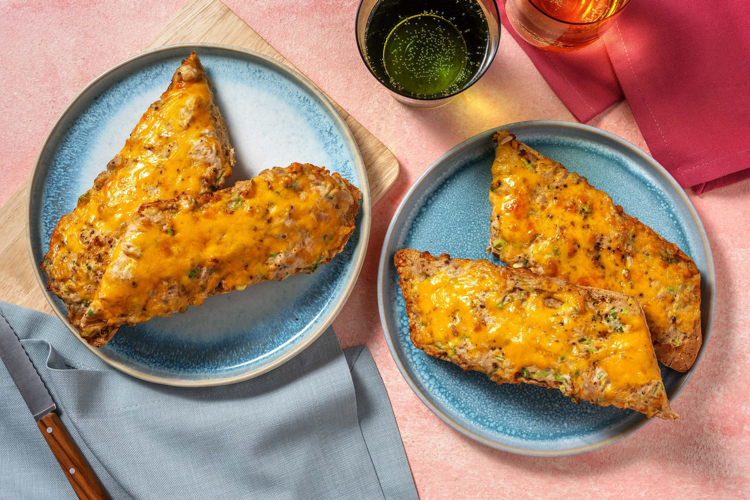 Red Leicester Tuna Mayo Melt Open Baguette Recipe HelloFresh