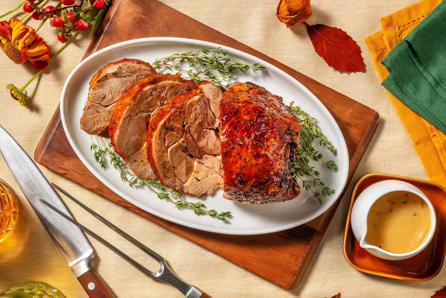 Roasted Rolled Turkey with Garlic and Thyme Recipe HelloFresh