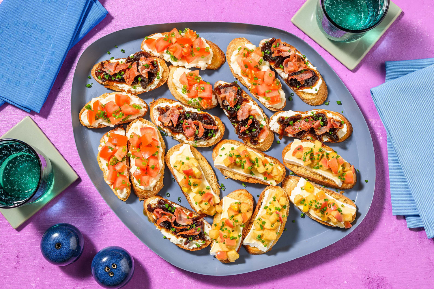 Crostinivariaties Op Gebakken Stokbrood Recept Hellofresh