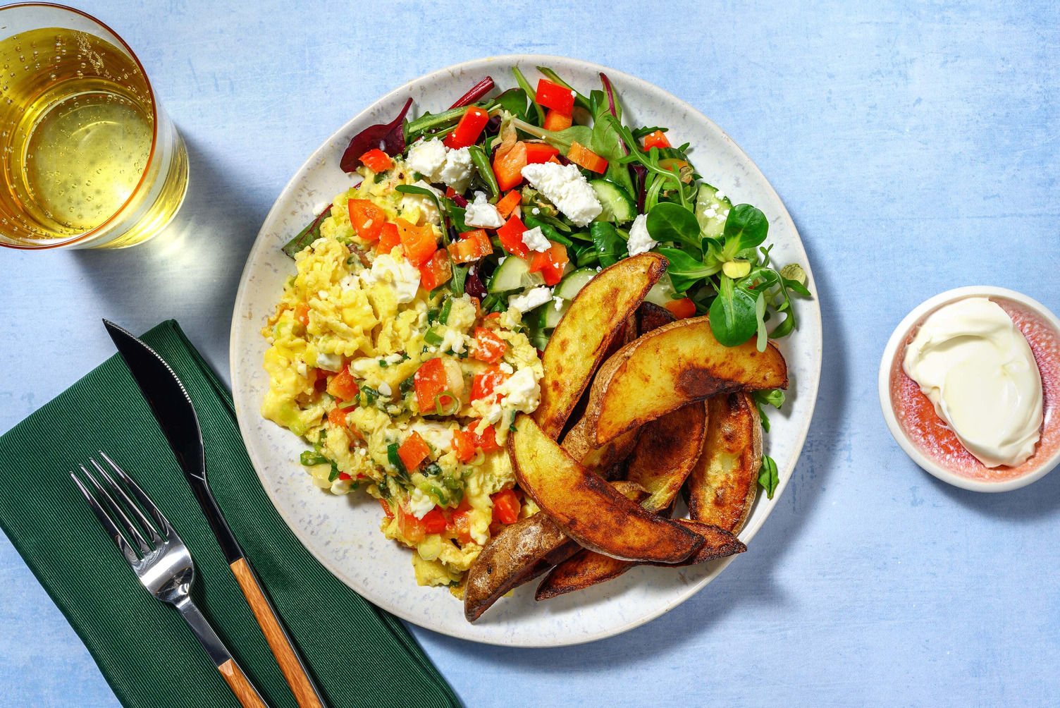 Mediterraans roerei met witte kaas Recept | HelloFresh