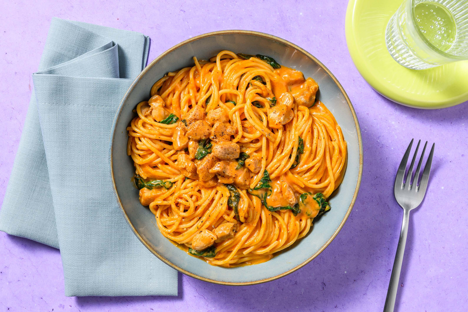 Creamy Peri Peri Chicken Spaghetti Recipe | HelloFresh