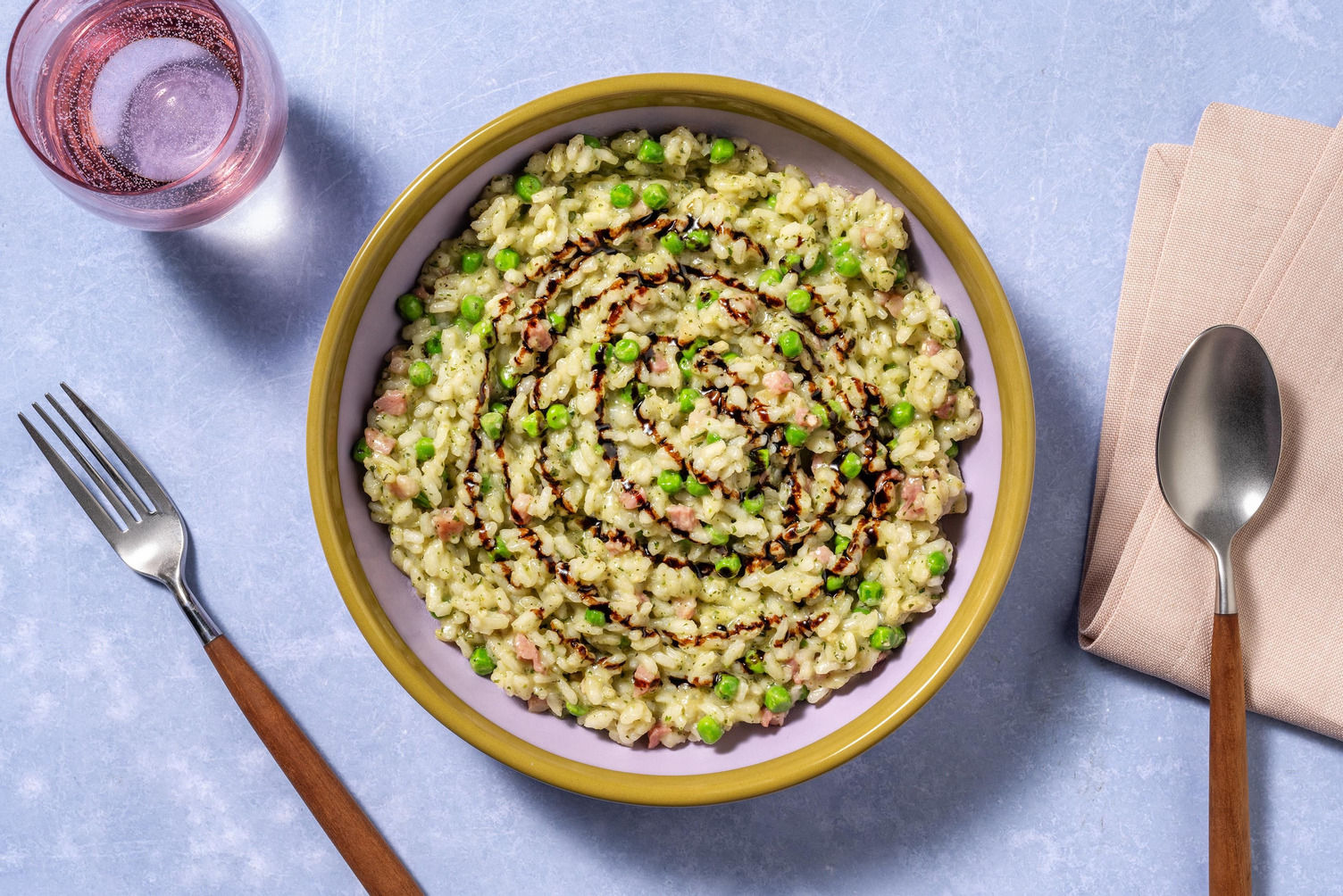 OvenBaked Bacon, Chicken and Pea Risotto Recipe HelloFresh