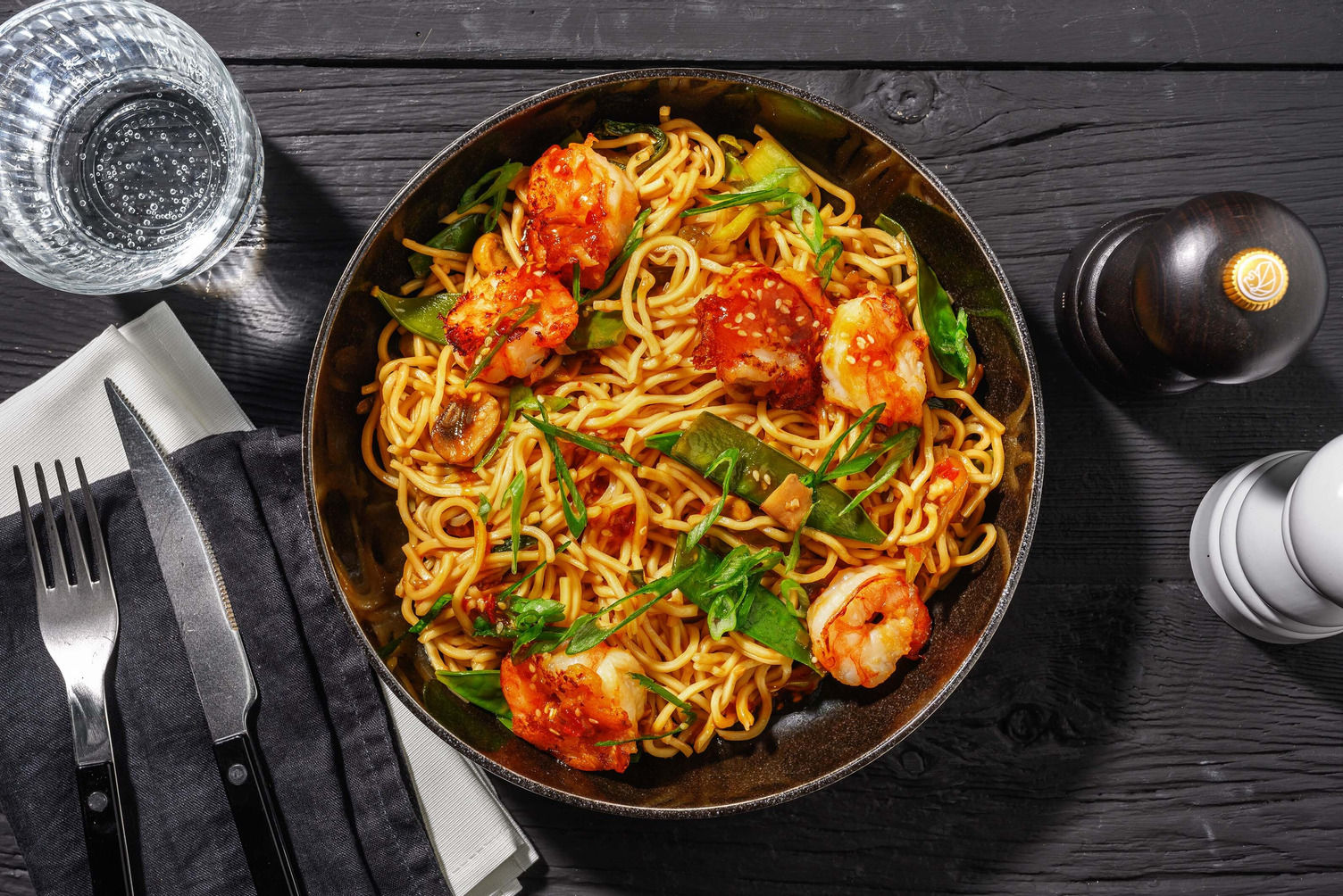 Jumbo SesameShrimp Noodles Recipe HelloFresh