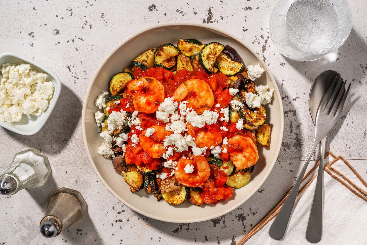 Smart SaganakiStyle Shrimp Recipe HelloFresh