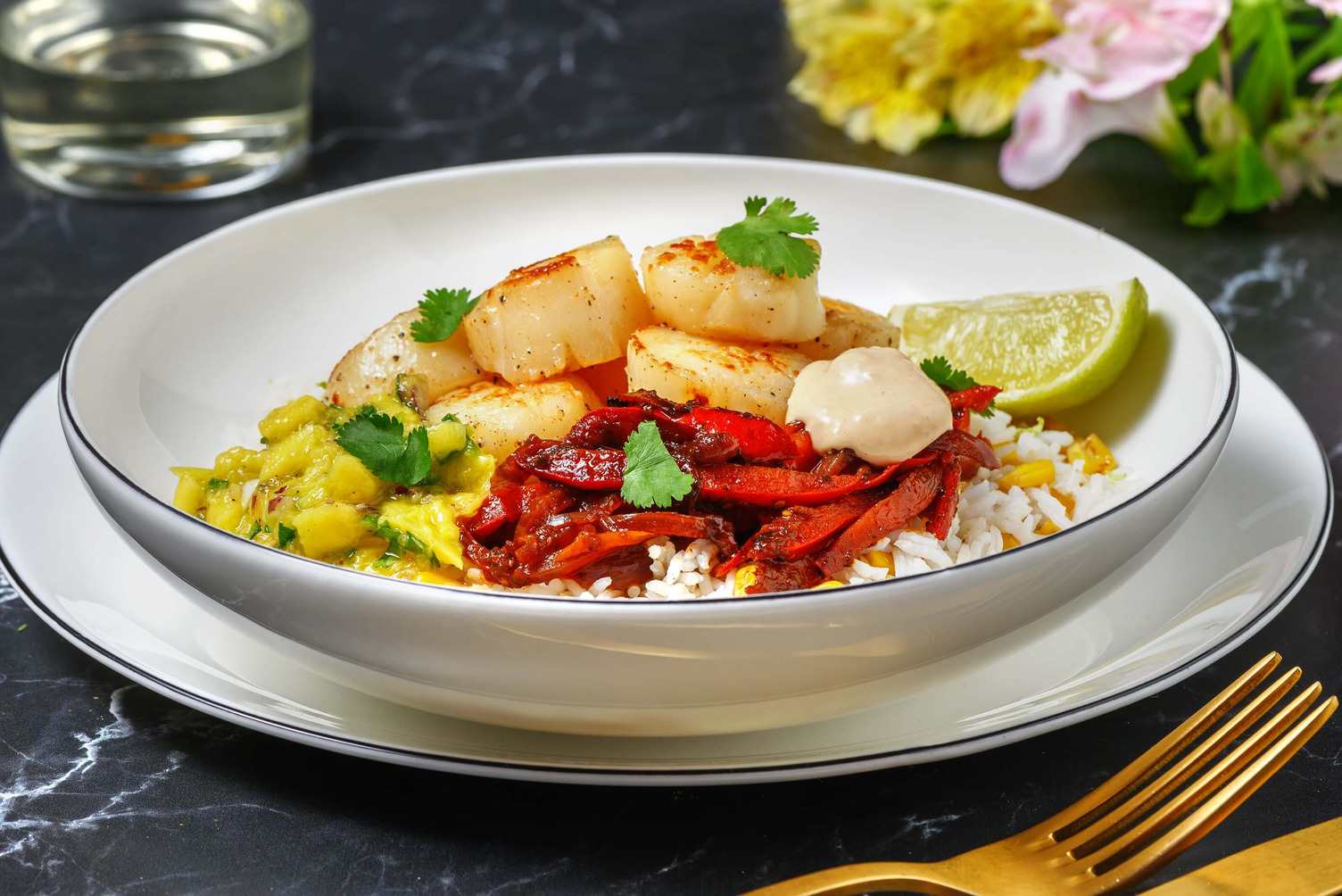 Tropical Lime Scallops Recipe HelloFresh