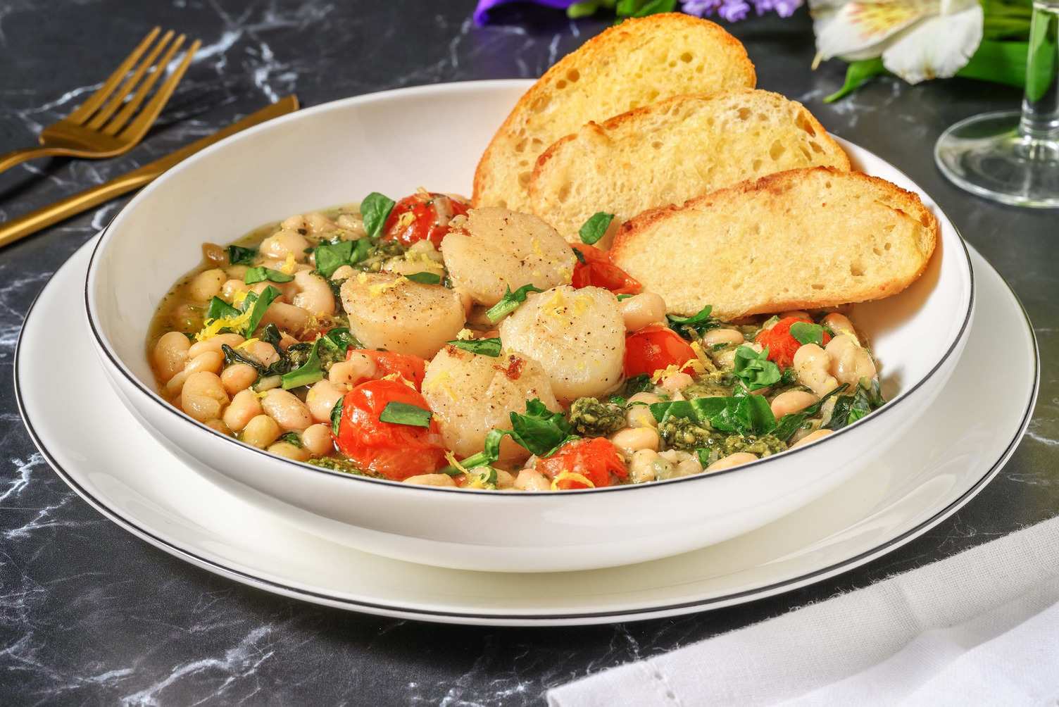 Garlicky Jumbo Scallops Recipe HelloFresh