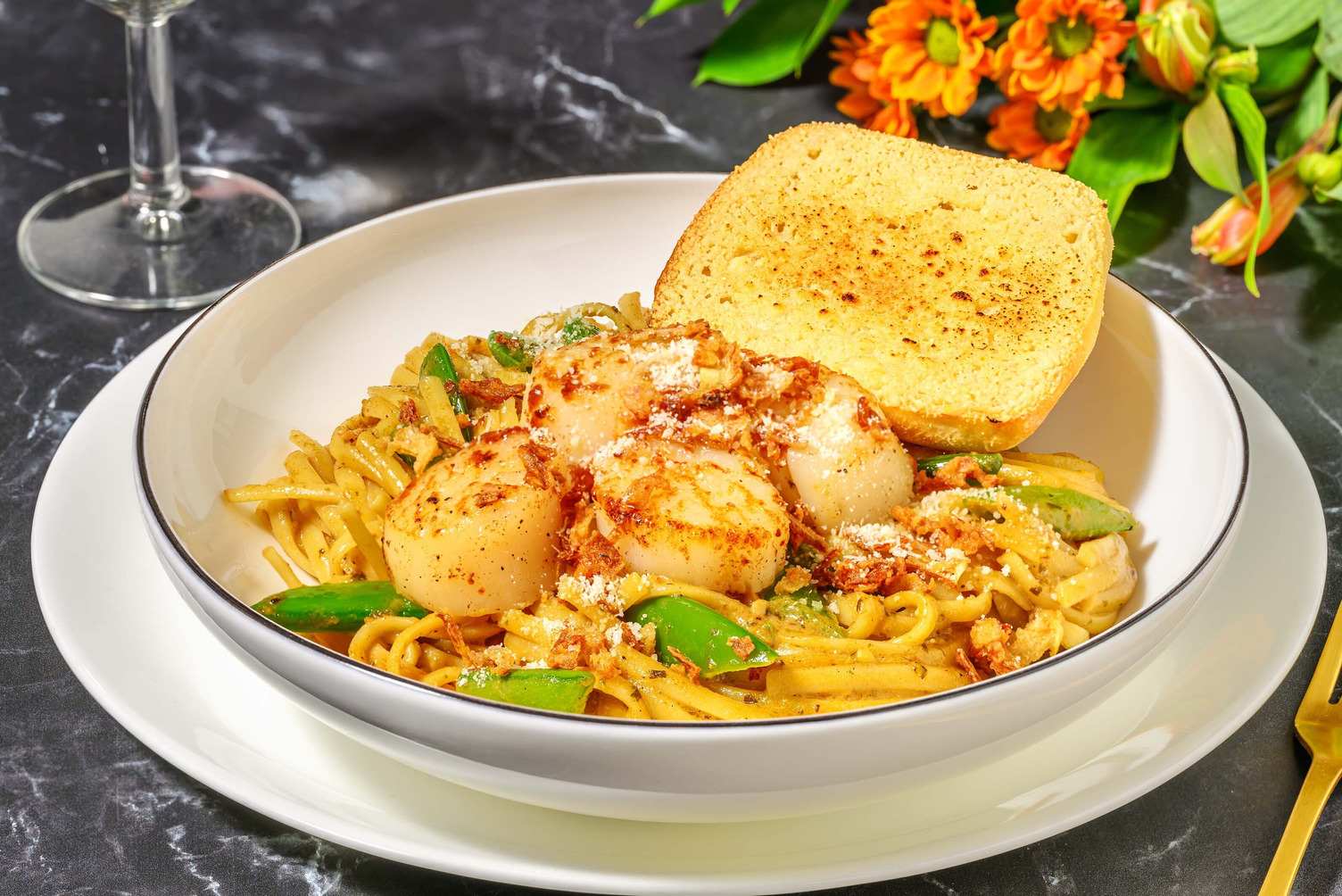 Scallop Linguine in Rosé Sauce Recipe HelloFresh