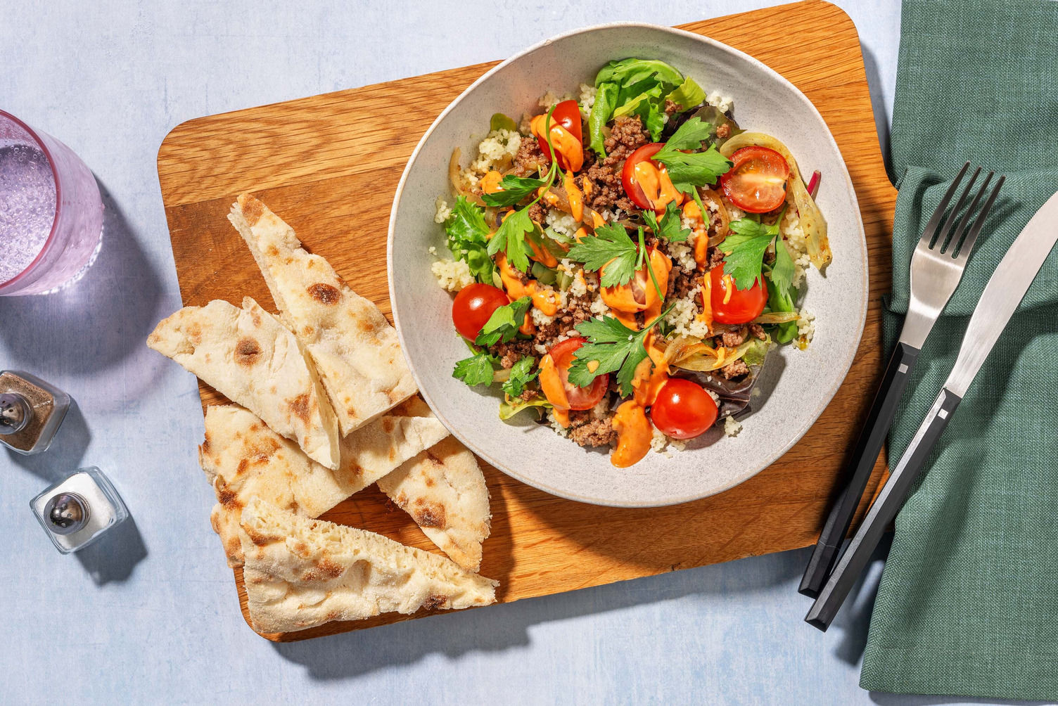 SuperQuick Middle EasternSpiced Turkey Bowls Recipe HelloFresh