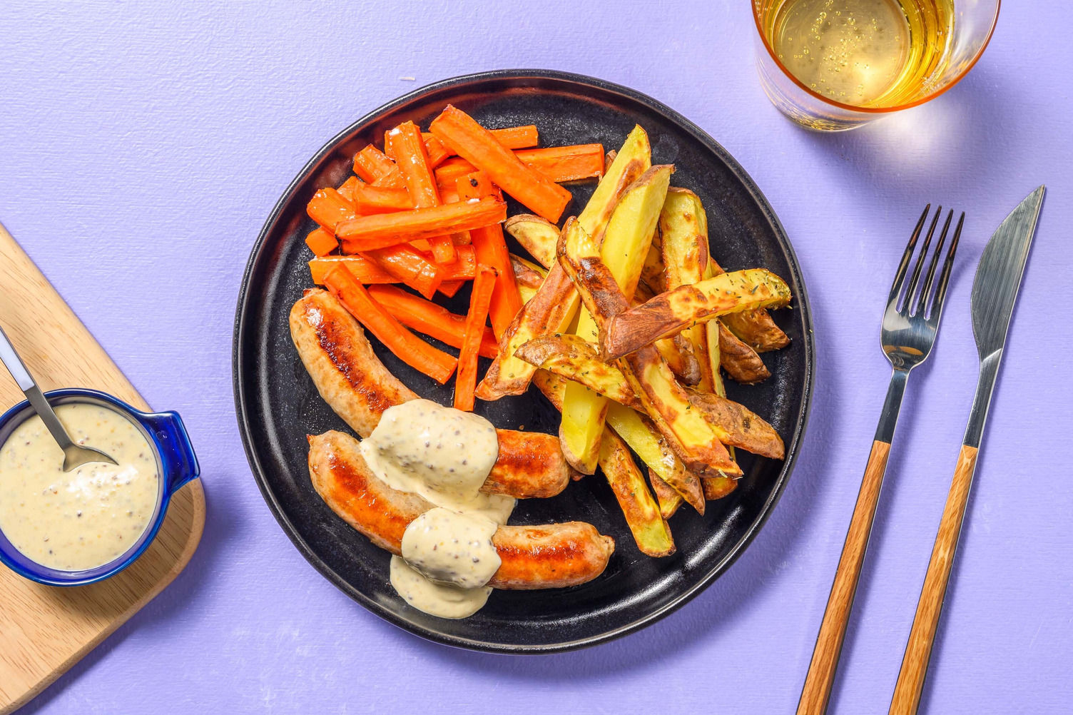 Double Honey Mustard Sausages in Creamy Sauce Recipe HelloFresh