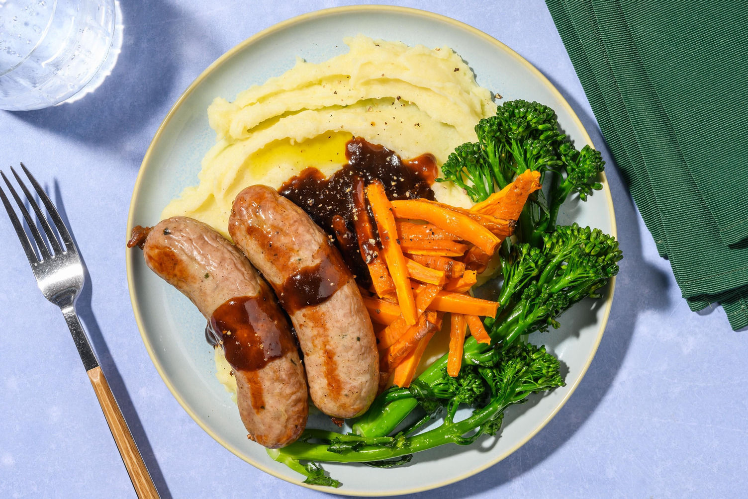 School Night Bangers and Garlic Mash Recipe HelloFresh