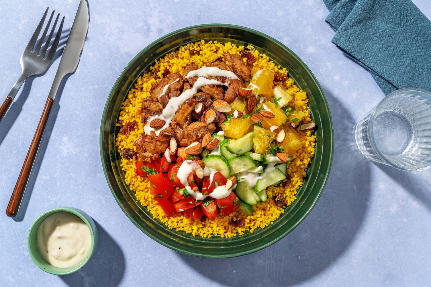 Couscousbowl met vegetarische döner Recept | HelloFresh