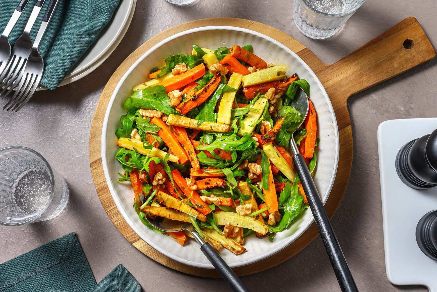 Winter Warmer Root Veg and Walnut Side Salad Recipe HelloFresh