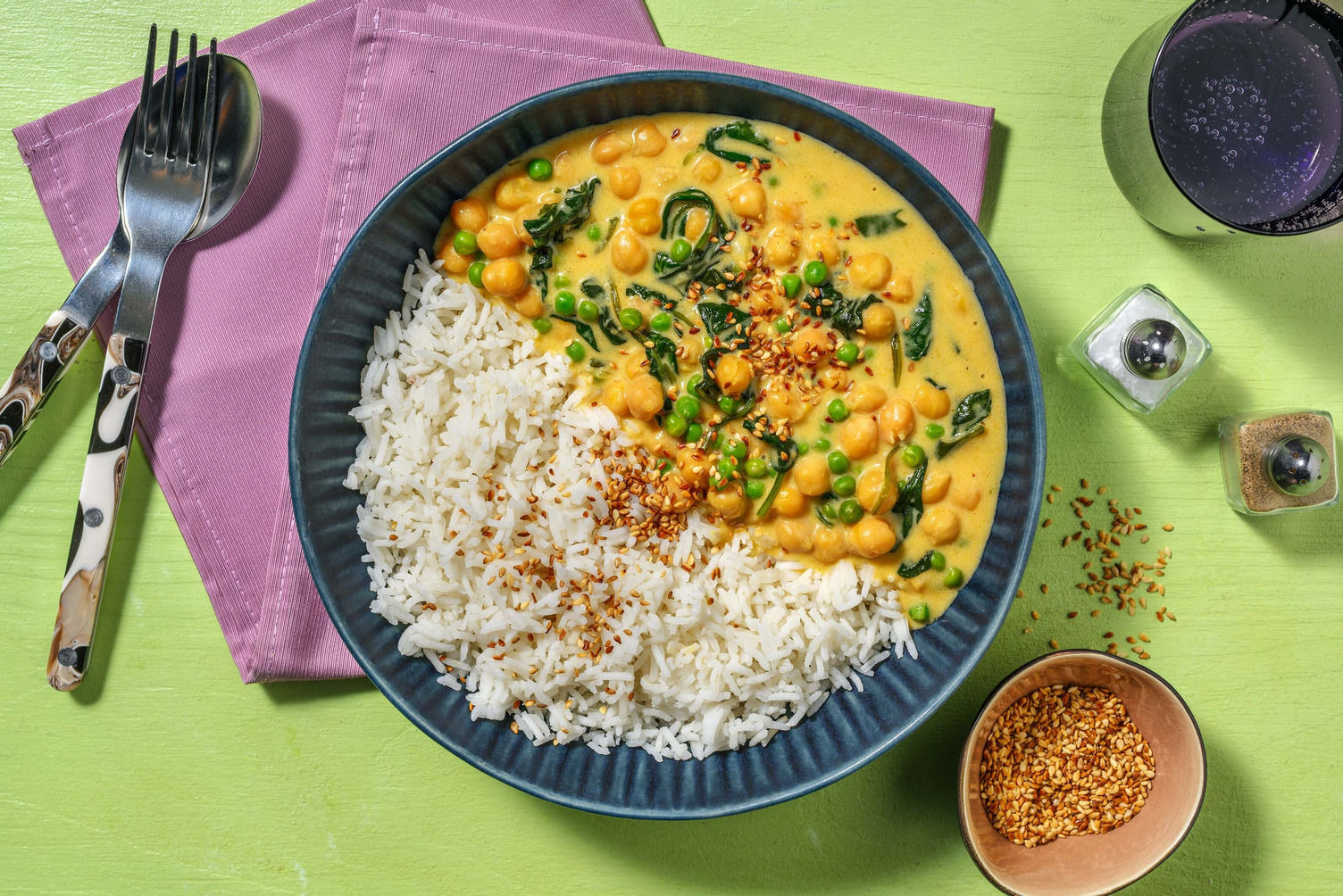 Hello Basmati Rice Chickpea Korma and Basmati Rice Recipe | HelloFresh