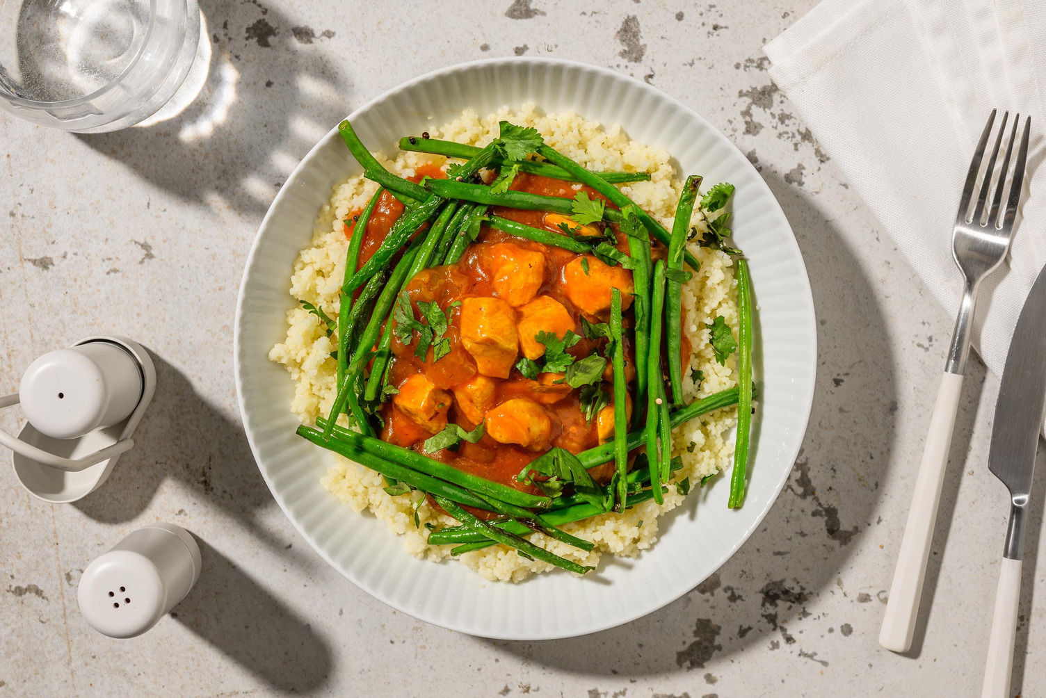 Indian Style Spiced Chicken on Coriander Couscous Recipe HelloFresh