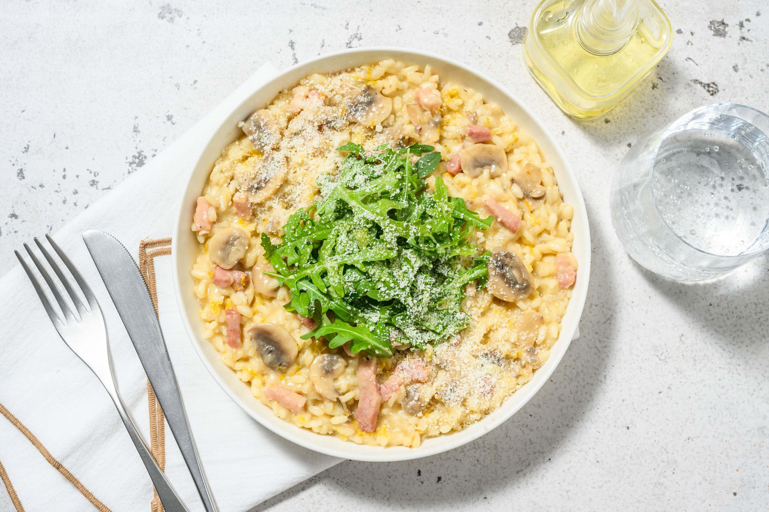 OvenBaked Bacon & Mushroom Risotto Recipe HelloFresh