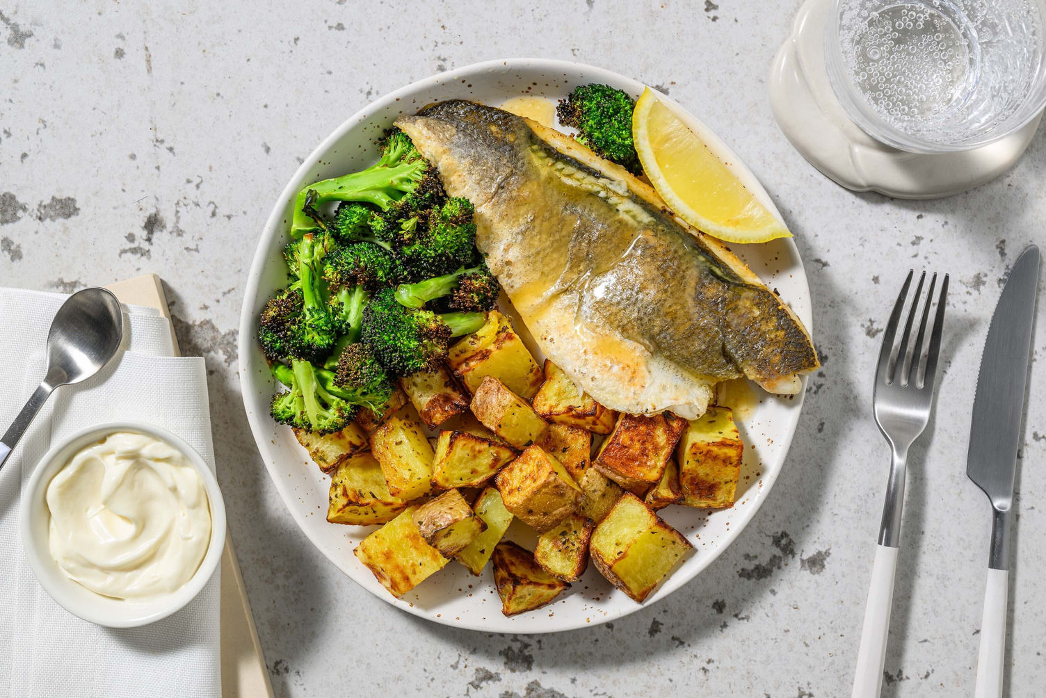 Lemon and Herb Sea Bass in Garlic Butter Recipe HelloFresh