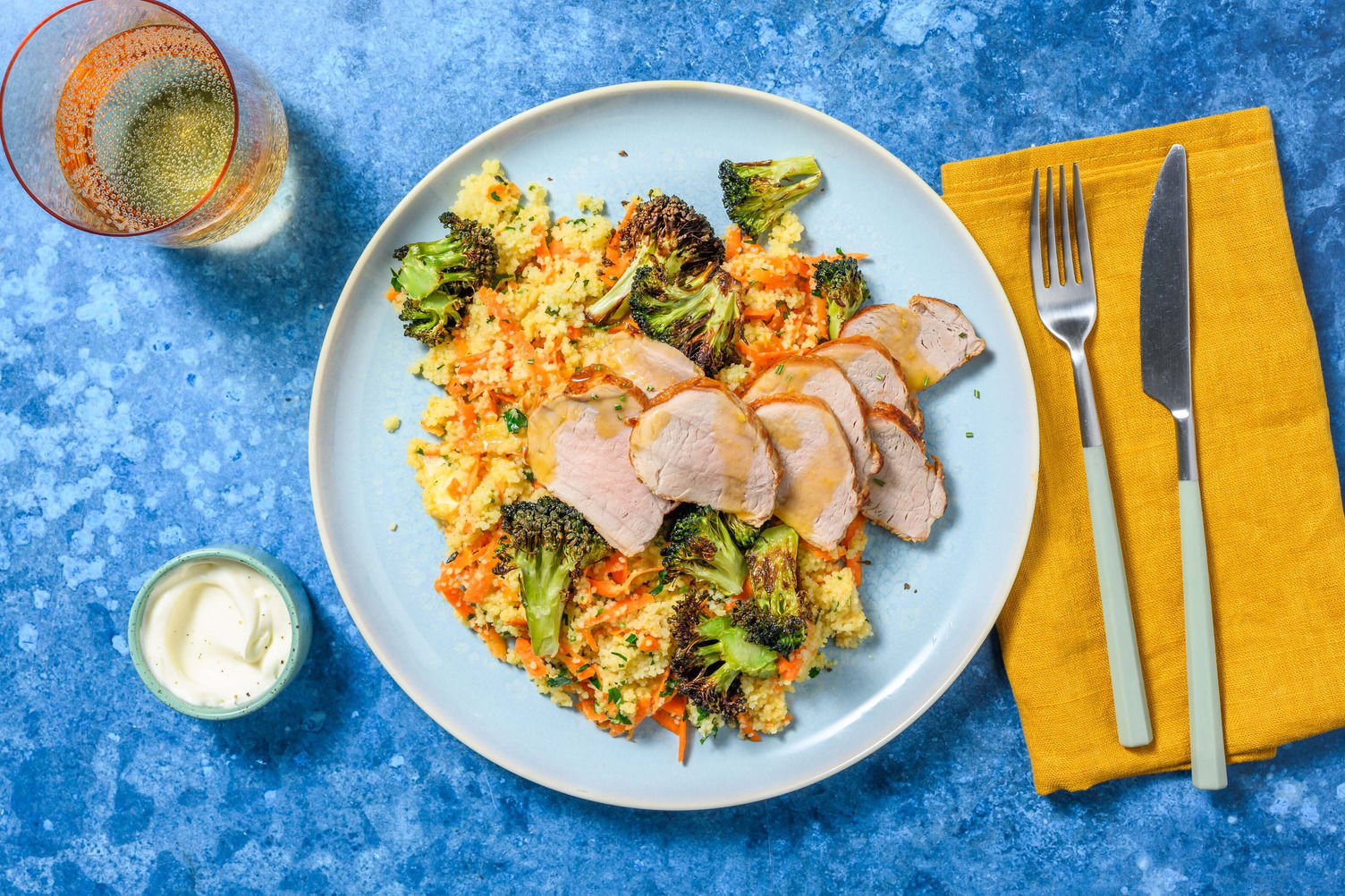 Honungs- och senapsglaserat fläsk Recept | HelloFresh