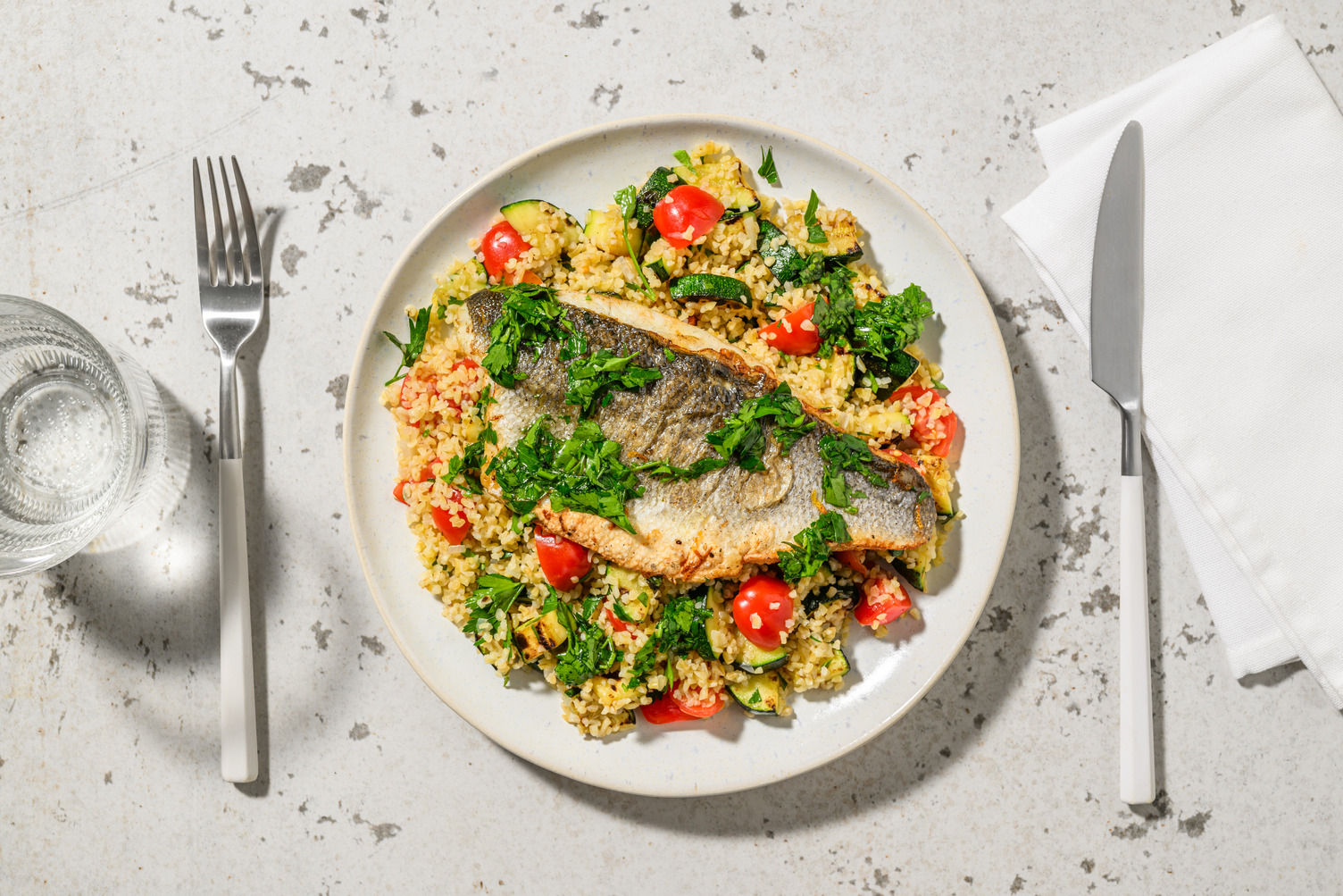 Lemon and Herb Sea Bass Recipe HelloFresh