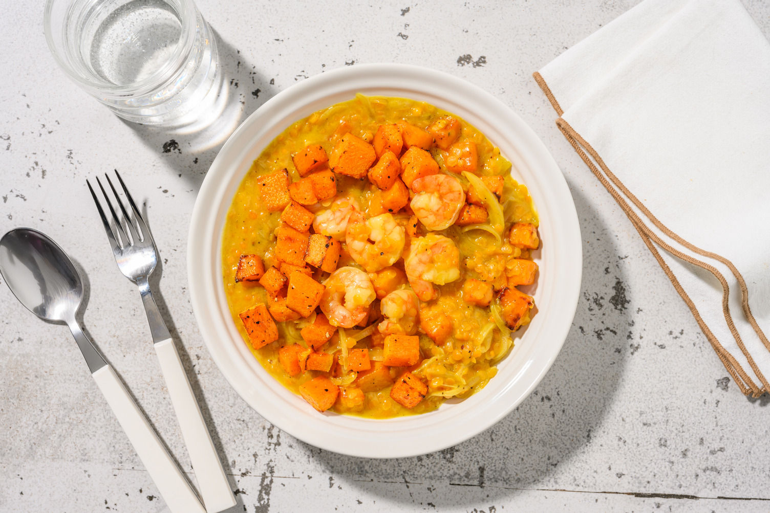 Prawn and Roasted Butternut Squash Dal Recipe HelloFresh